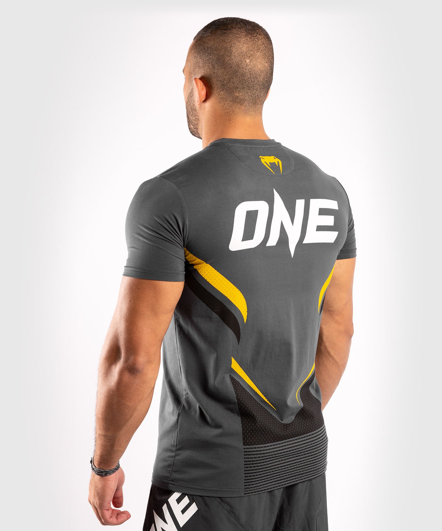 Venum ONE FC Impact T-shirt - Grey/Yellow