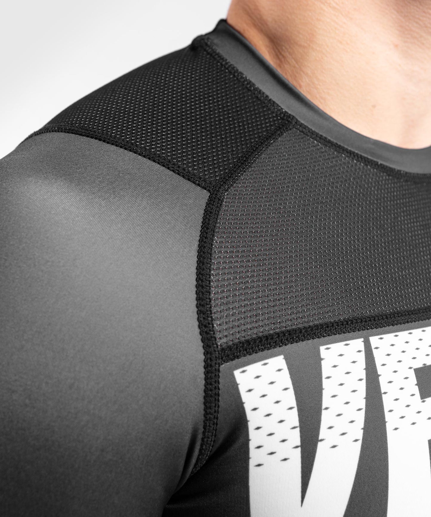 Venum ONE FC Impact Rashguard - long sleeves - Grey/Yellow