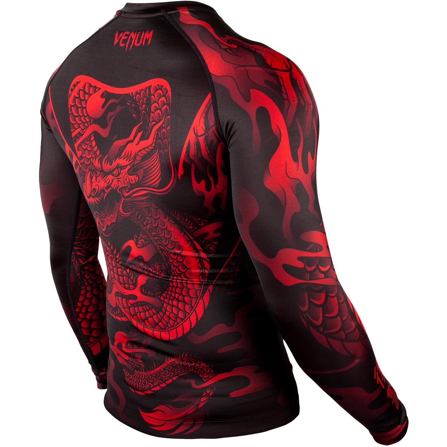 Venum Dragon's Flight Rashguard - Long Sleeves - Black/Red